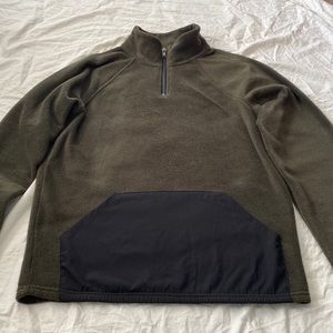 Threads 4 Thought Green Pullover Zip Up Sweater Small